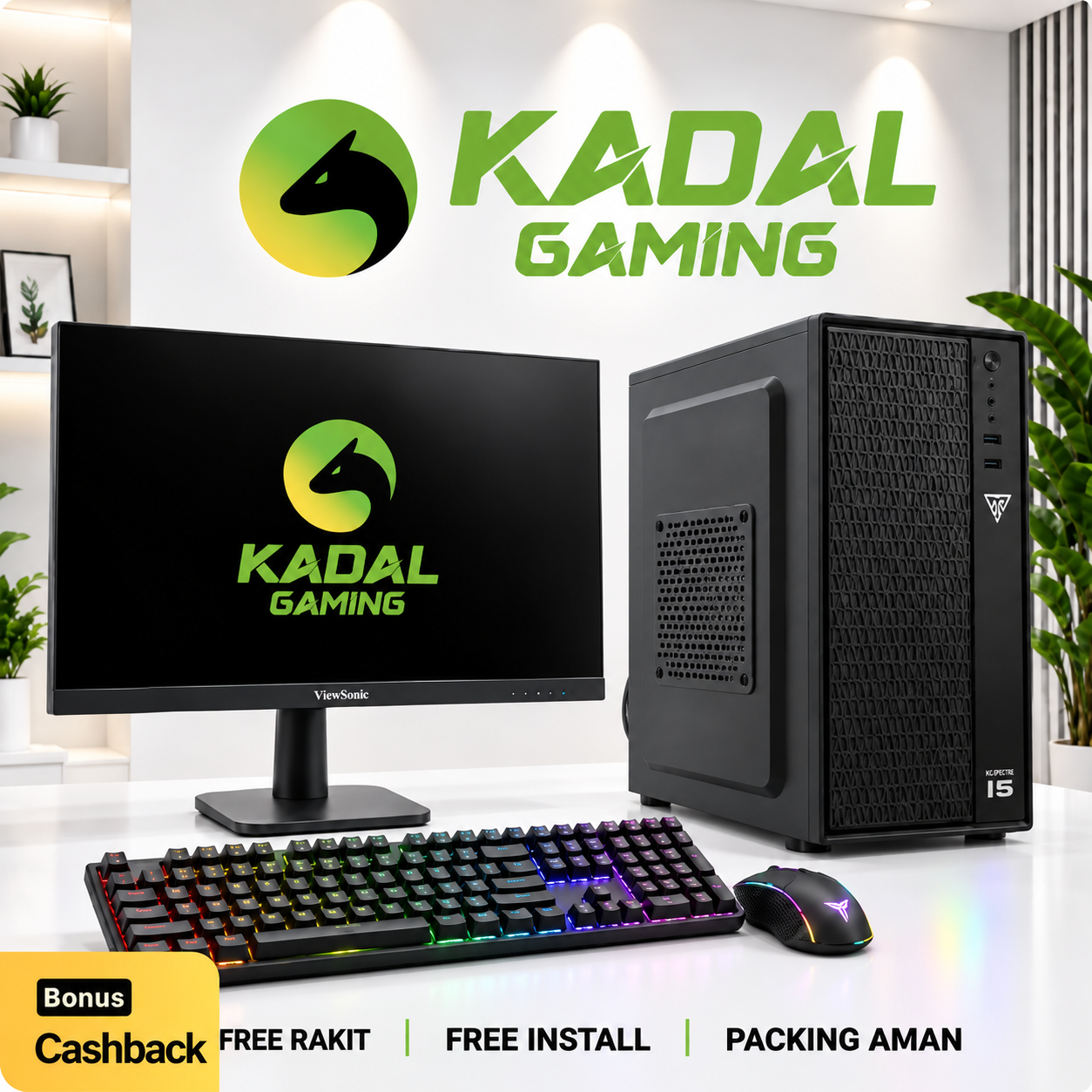 KG SPECTRE I5 - Fullset Monitor 22 inci